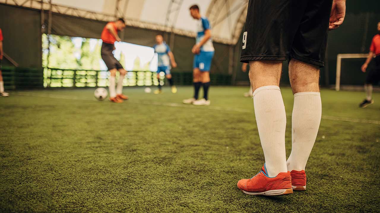 person playing soccer