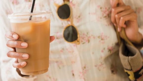 Empty Starbucks Iced Coffee Cup Stock Photo - Download Image Now