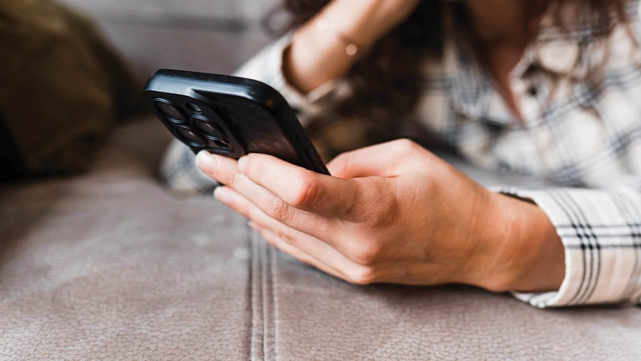 person holding a smartphone
