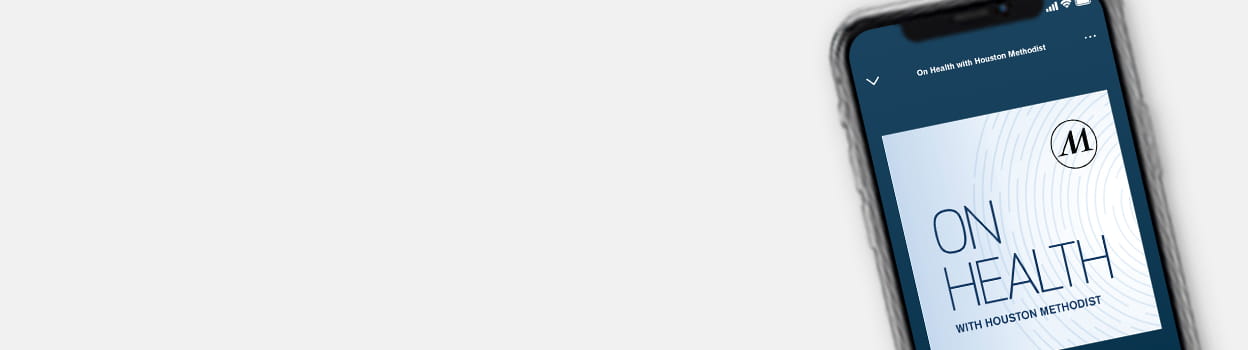 On Health podcast banner ad