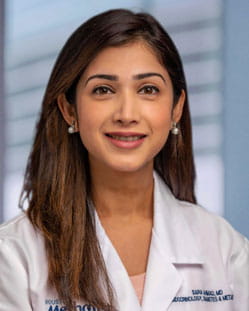 headshot of Sara M. Ahmad, MD 