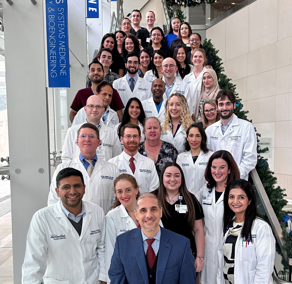 group photo of infectious disease fellowship's faculty and staff