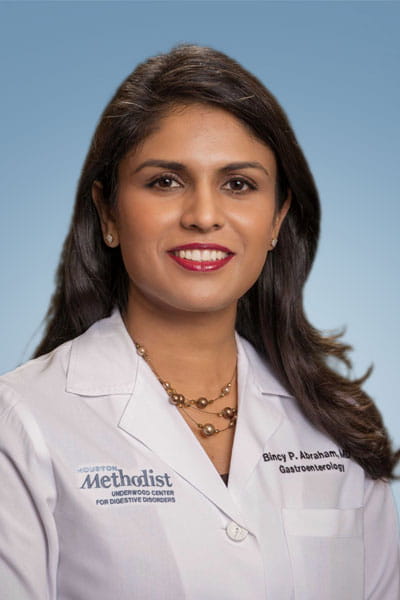 headshot of Bincy P. Abraham, MD