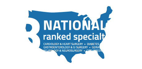8 nationally ranked specialties