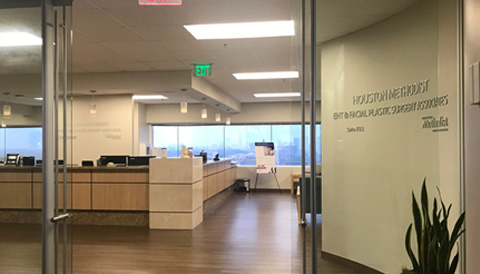 photo of otolaryngology reception desk