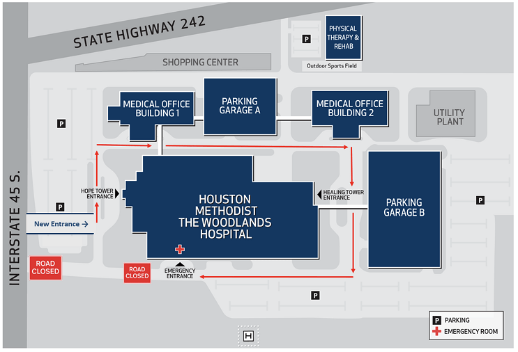 Temporary Entrance and Traffic Patterns