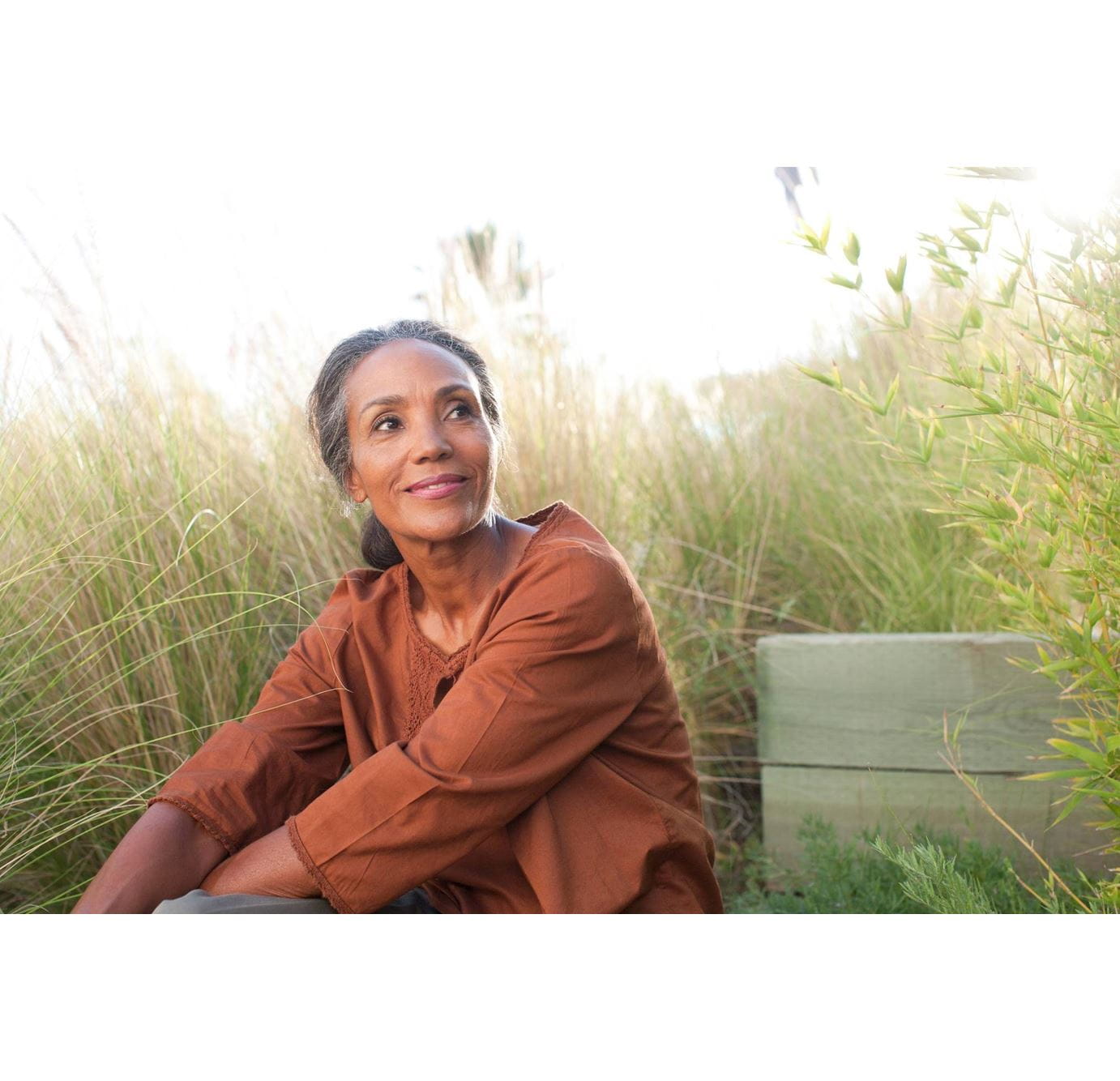 woman in field