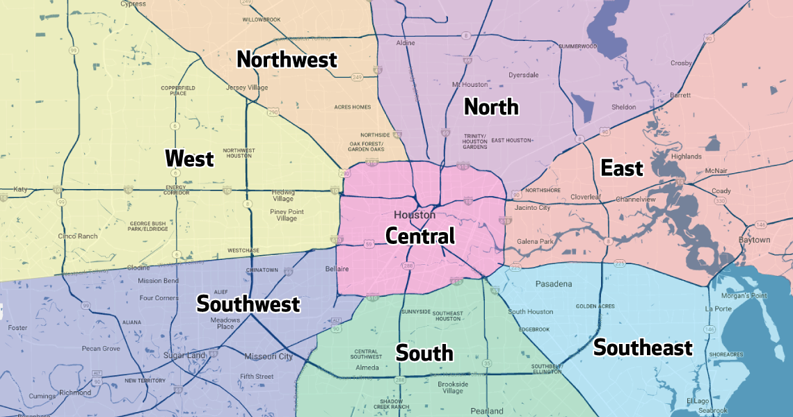 Houston Methodist Primary Care Group - Regions