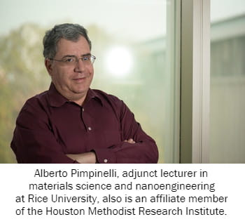 Alberto Pimpinelli, adjunct lecturer in materials science and nanoengineering at Rice University, also is an affiliate member of the Houston Methodist Research Institute. 