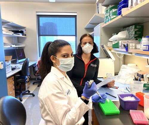 Drs. Sirena Soriano and Sonia Villapol are part of a research team that showed certain gut bacteria may be used to track the impact of concussions and timeline to recovery.