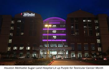 Hospital Lit Up Purple