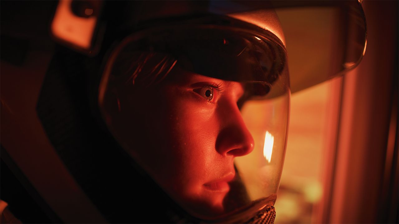 visualization of an astronaut on mars