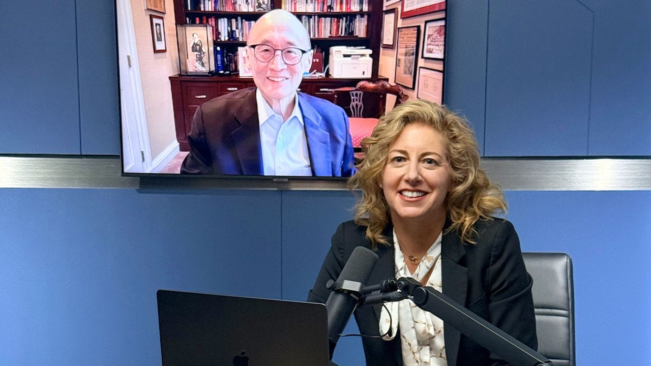 Dr Schaal in the studio