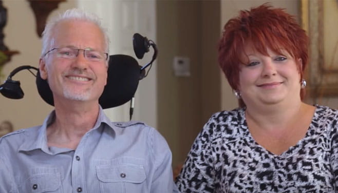 ALS survivor Kevin Kinchen with his wife, Margie Kinchen