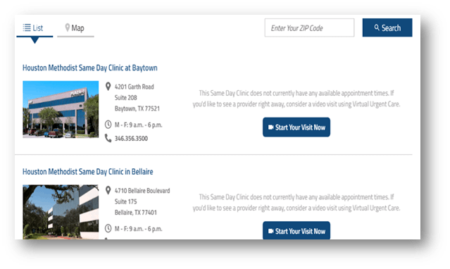 SDC Availability Rendering Example