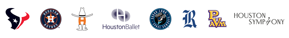 Affiliated with the Houston Texans, the Houston Astros, the Houston Livestock and Rodeo, the Houston Ballet, the Sugar Land Space Cowboys, Rice University baseball, Praire View A and M University, and the Houston Symphony.