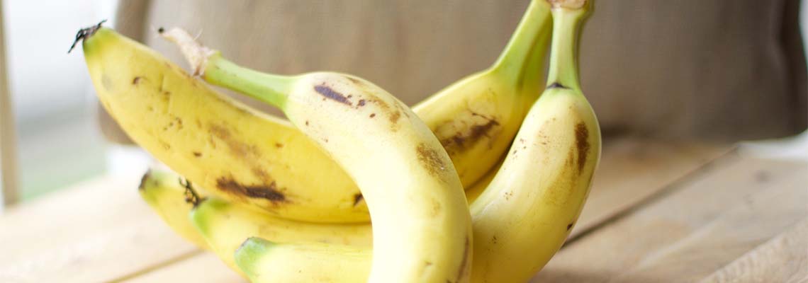 Bananas on countertop