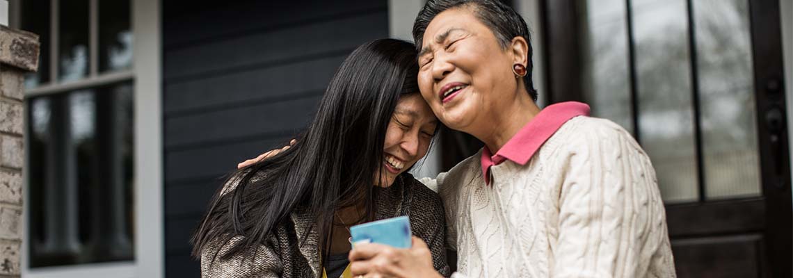 Senior Mother with daughter